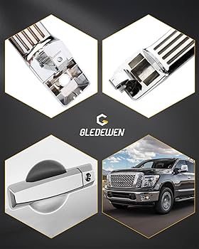 Driver Door Handle, Compatible with 2004-2015 Nissan Titan, Armada